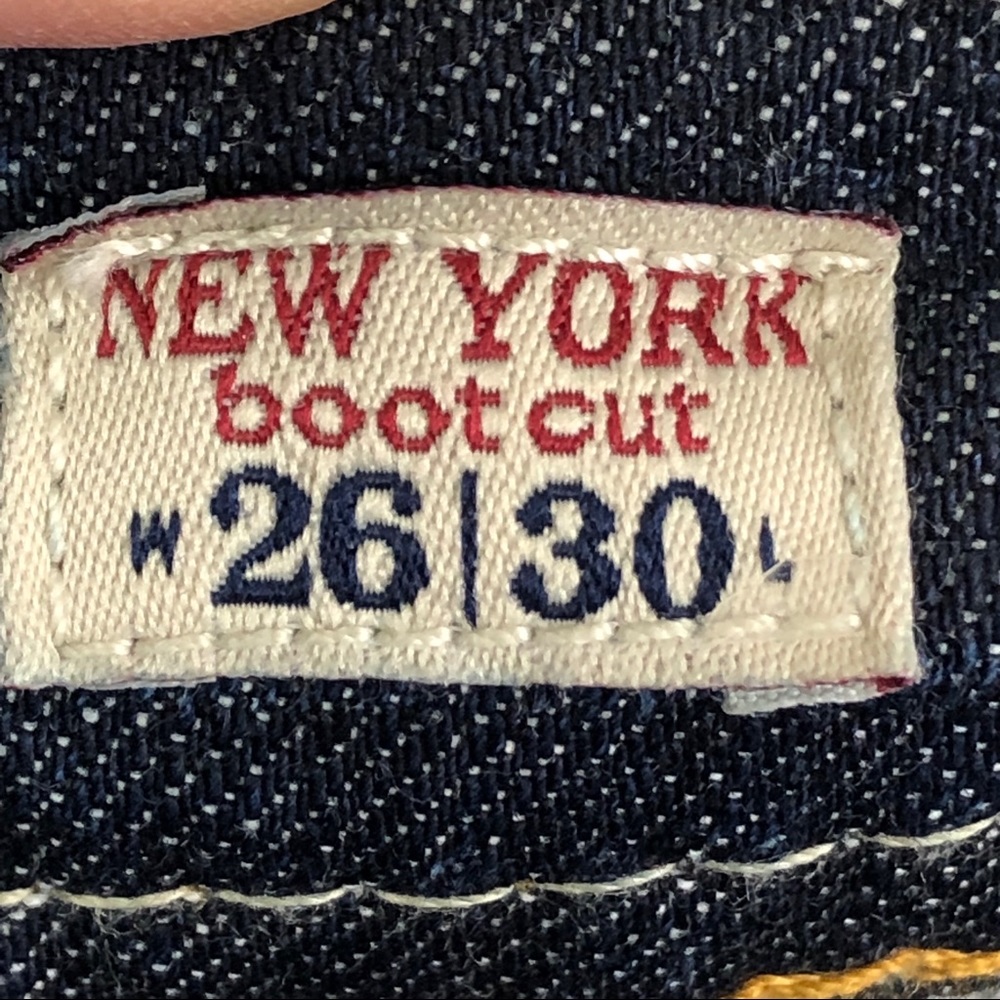 MEK DNM New York Bootcut Dark Denim Jeans Sz 26 - Picture 4 of 8